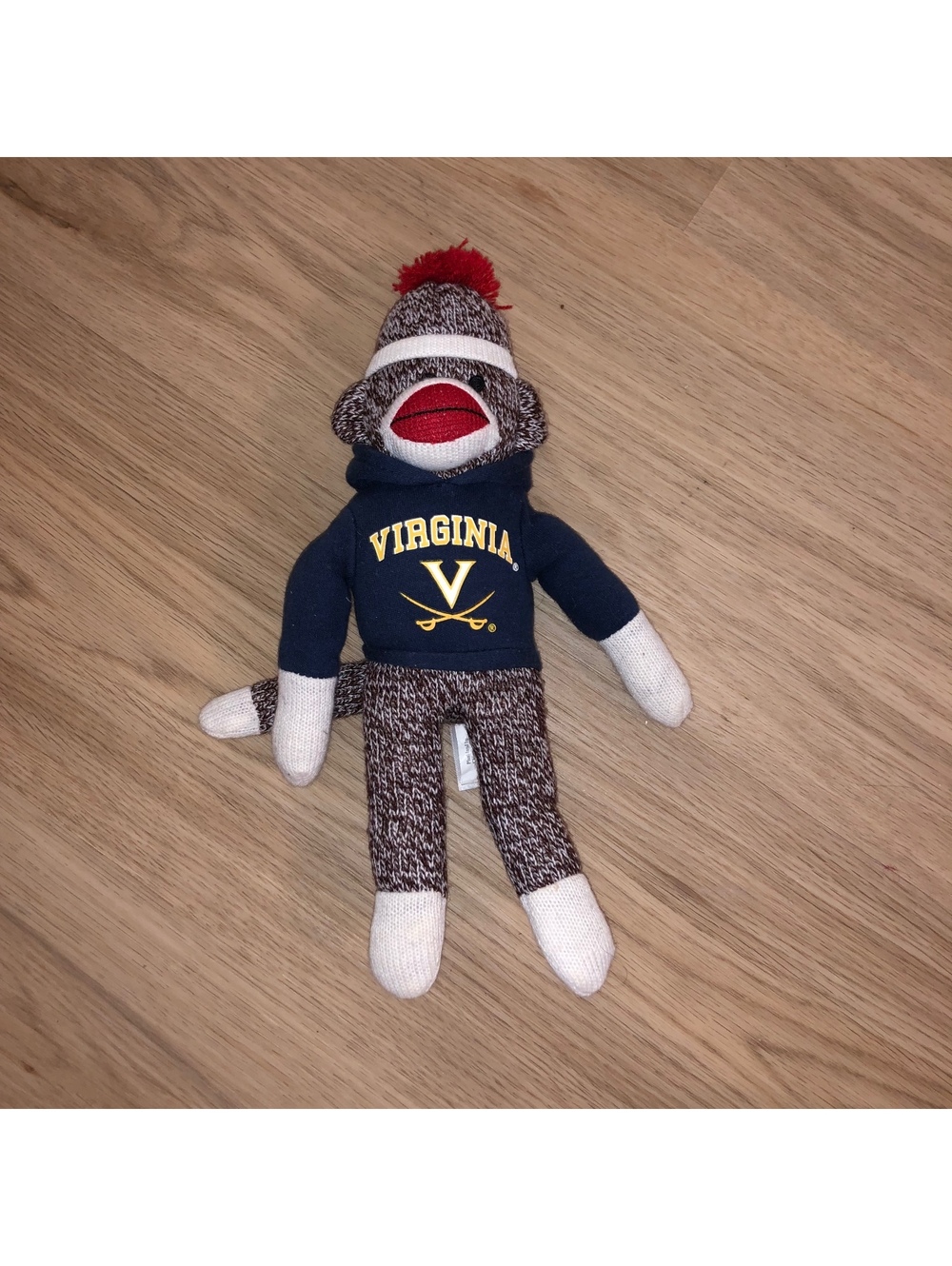 UNIVERSITY OF VIRGINIA UVA CAVALIERS SOCK MONKEY NCAA PLUSH DOLL